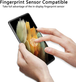 3 Pack Privacy Screen Protector, Anti-Spy Anti-Peep Fingerprint Works TPU Film - AW3Z21