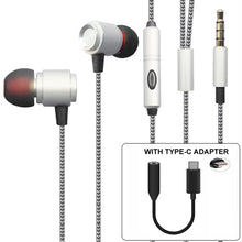 Load image into Gallery viewer, Headset, Metal w Mic Earphones Type-C Adapter - AWS49