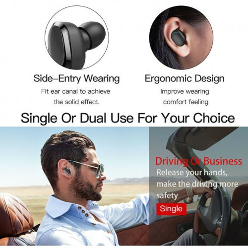 TWS Headphones, True Wireless Stereo Earphones Earbuds Wireless - AWL74