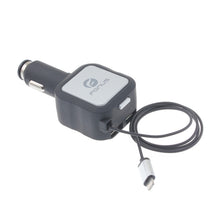 Load image into Gallery viewer, Car Charger, Fast Charge 2-Port USB 4.8Amp Retractable - AWD23