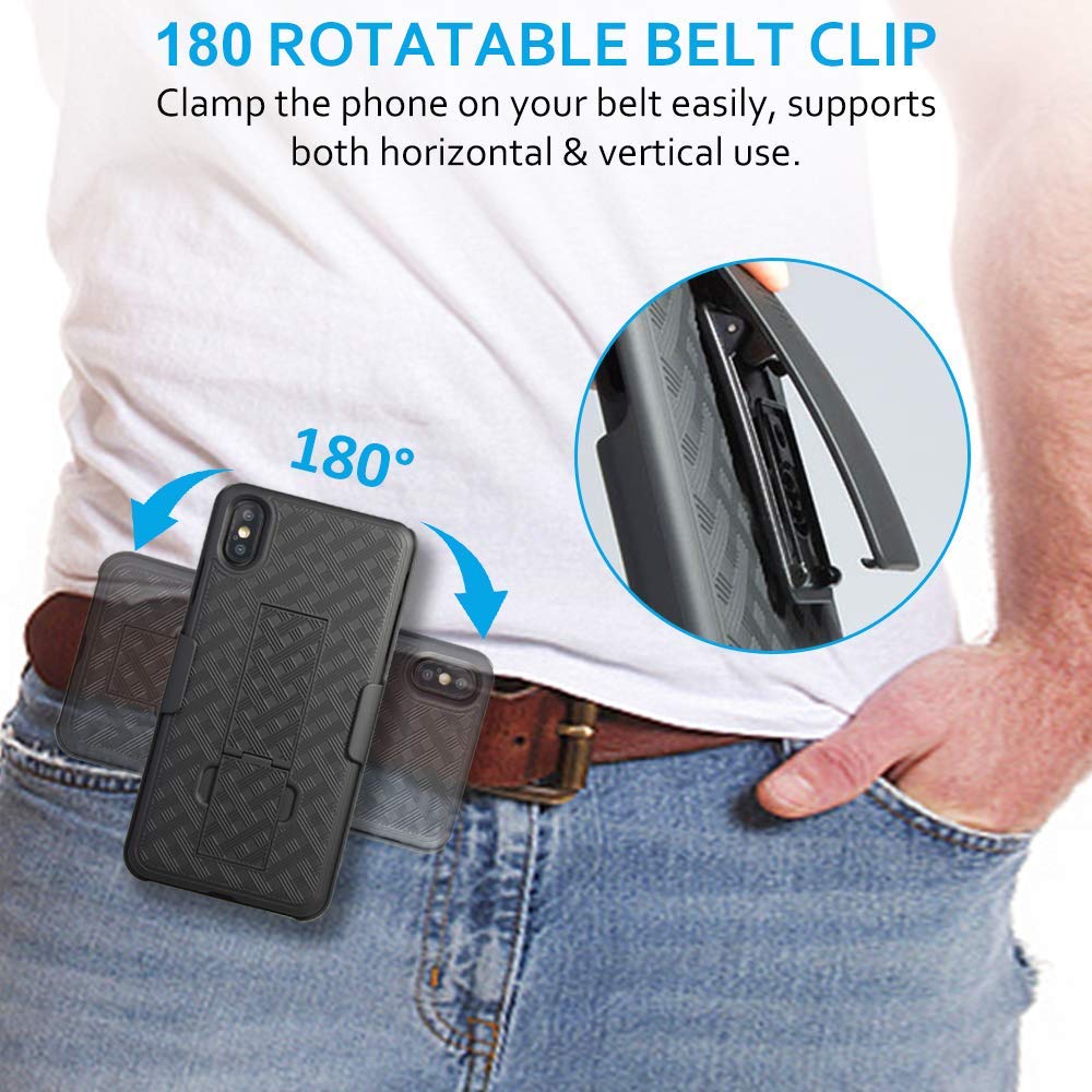 Case Belt Clip, Kickstand Cover Swivel Holster - AWL37