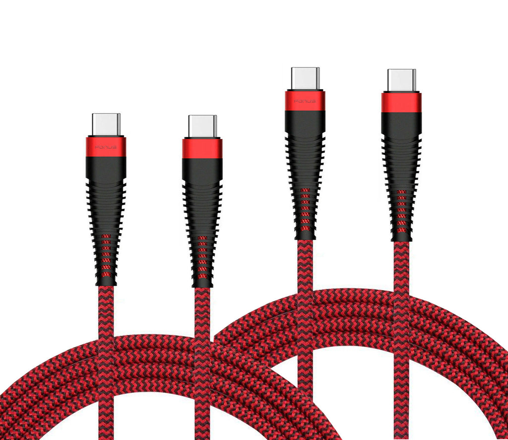 6ft and 10ft Long PD USB-C Cables, USB-C to USB-C Power Wire TYPE-C to TYPE-C Cord Fast Charge - AWY69