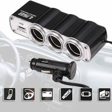 Load image into Gallery viewer, Car Charger, Power DC Socket 3-Port Splitter - AWM60