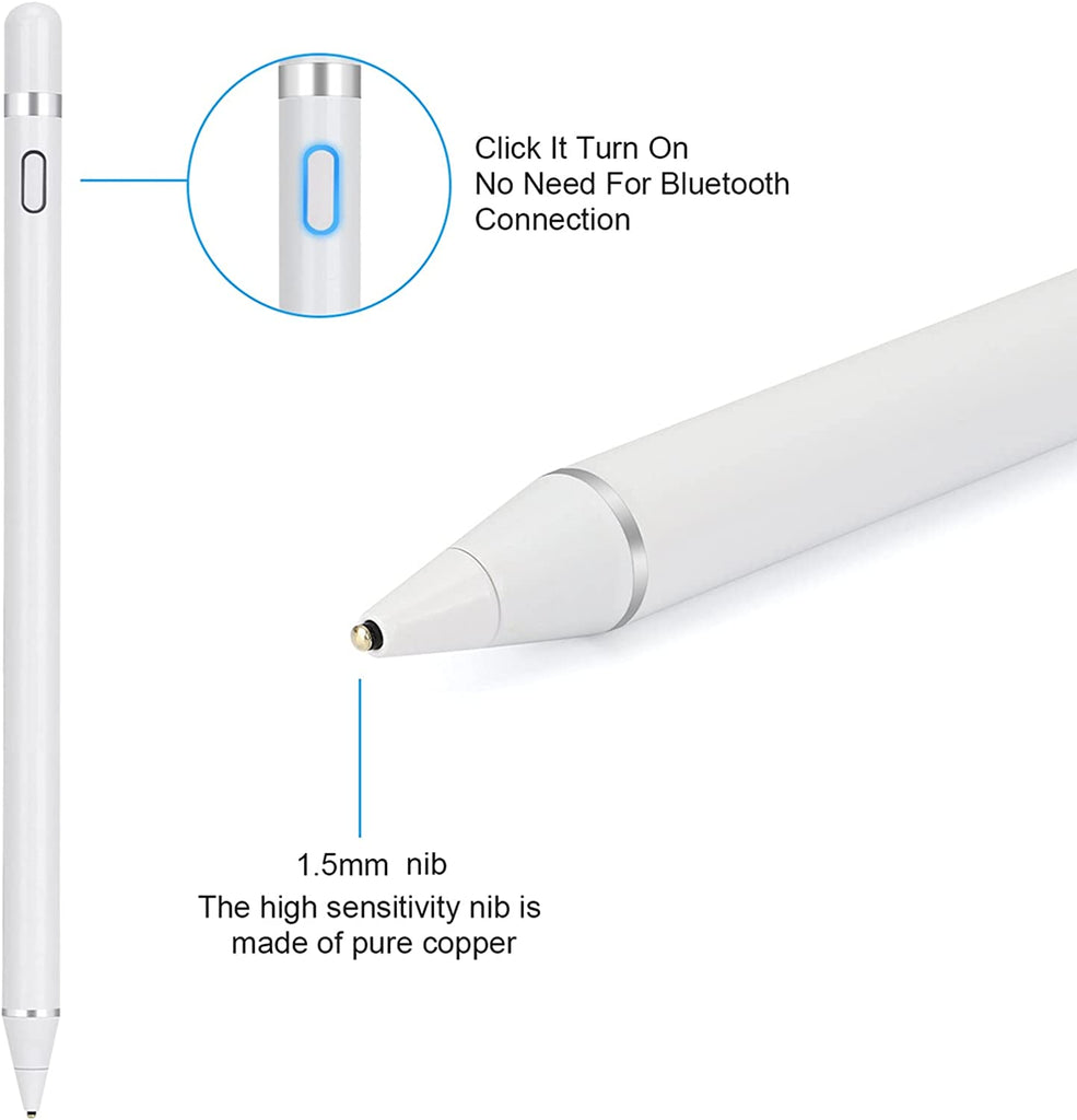 Active Stylus Pen, Rechargeable Touch Capacitive Digital - AWB20