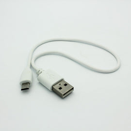 Short USB Cable, Cord Charger MicroUSB 1ft - AWM91