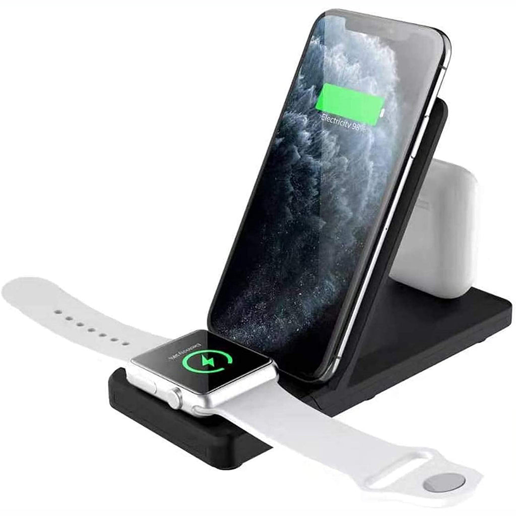 Wireless Charger, 2-Coils Stand Folding 15W Fast - AWZ82