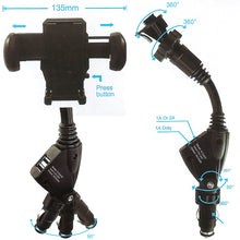 Load image into Gallery viewer, Car Mount, USB Port DC Socket Holder Charger - AWD52