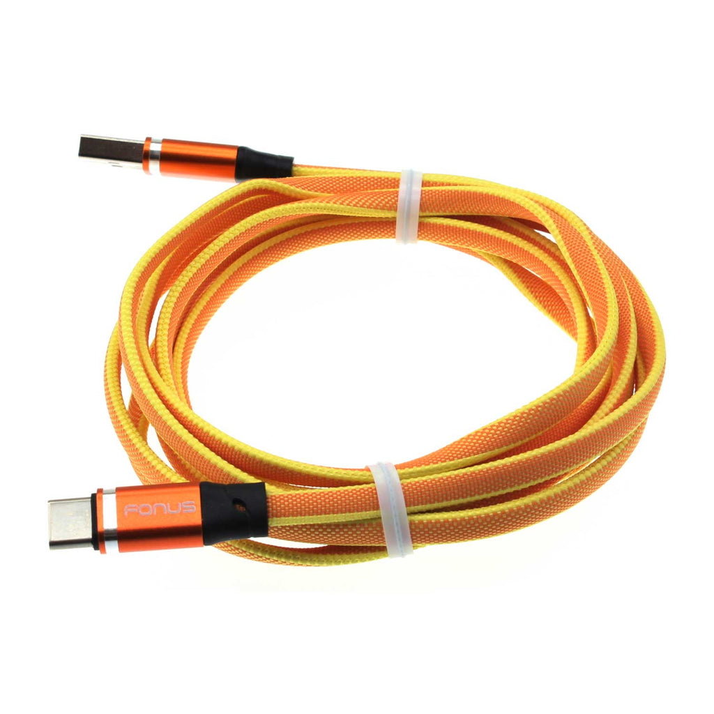 6ft USB Cable, Power Charger Cord Type-C Orange - AWL99