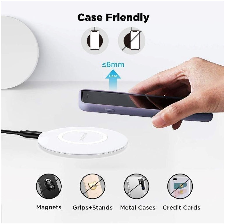 15W Wireless Charger, Quick Charge Slim Charging Pad Fast - AWWH3