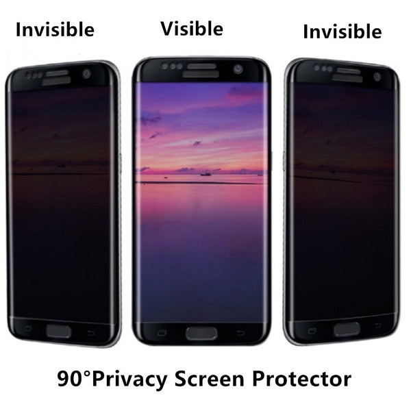 Privacy Screen Protector, Anti-Peep Anti-Spy Curved Tempered Glass - AWC31