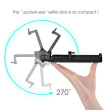 Load image into Gallery viewer, Wired Selfie Stick, Self-Portrait Built-in Remote Shutter Monopod - AWB41