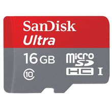 Load image into Gallery viewer, 16GB Memory Card, Class 10 MicroSD High Speed Sandisk Ultra - AWR16