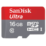 16GB Memory Card, Class 10 MicroSD High Speed Sandisk Ultra - AWR16