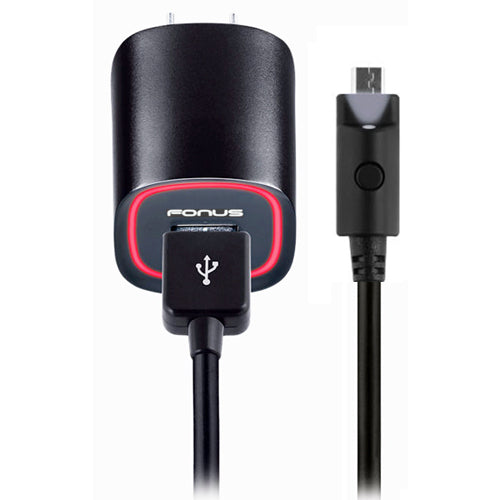 Home Charger, Wall Micro USB 6ft Cable 2.4A - AWM44