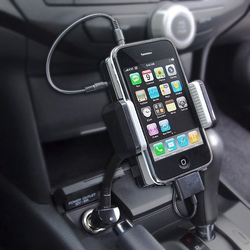 Car Mount, Swivel USB Port Charger Holder FM Transmitter - AWUK3