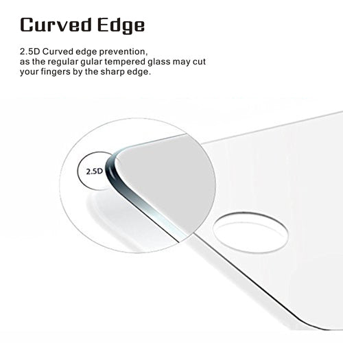 Screen Protector, Display Cover 2.5D Round Edges HD Clear Tempered Glass - AWE44