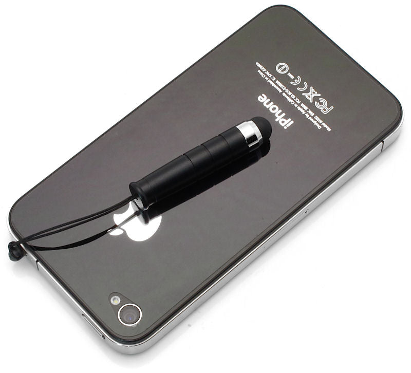 Stylus, Black Compact Aluminum Touch Pen - AWS17