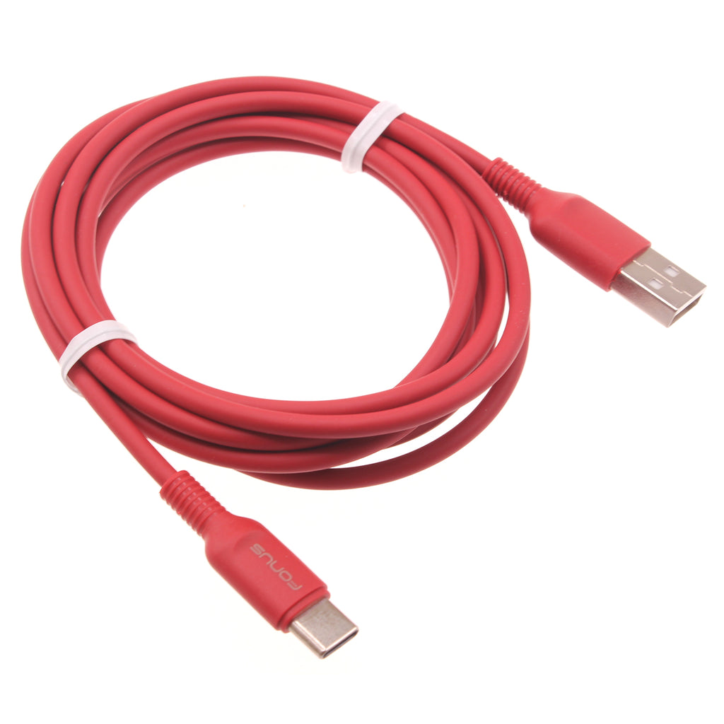 6ft USB-C Cable, Wire Power Charger Cord Red - AWC15