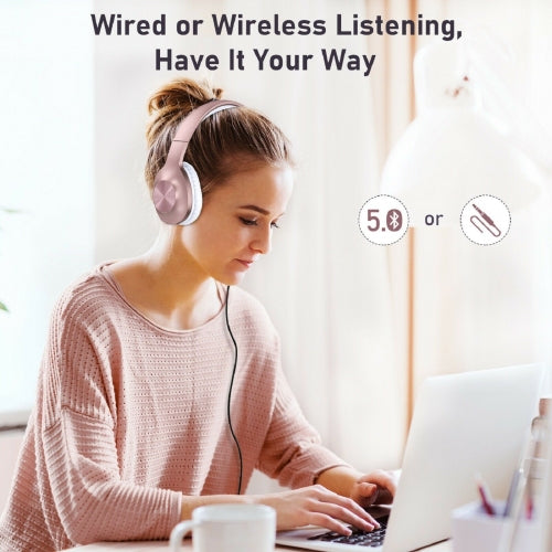 Wireless Headphones, Hands-free w Mic Headset Foldable - AWCM1