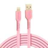 6ft Long USB Cable, Pink Fast Charge Power Wire Charger Cord - AWZ12