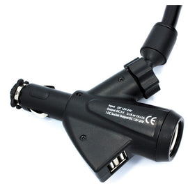 Car Mount, USB Port DC Socket Holder Charger - AWD69