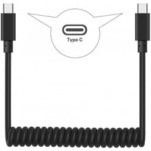 Load image into Gallery viewer, Coiled Cable, Cord Charger Fast USB-C to TYPE-C - AWD26