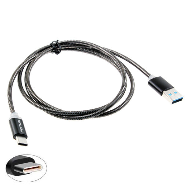 Metal USB Cable, Power Charger Cord Type-C 3ft - AWE82