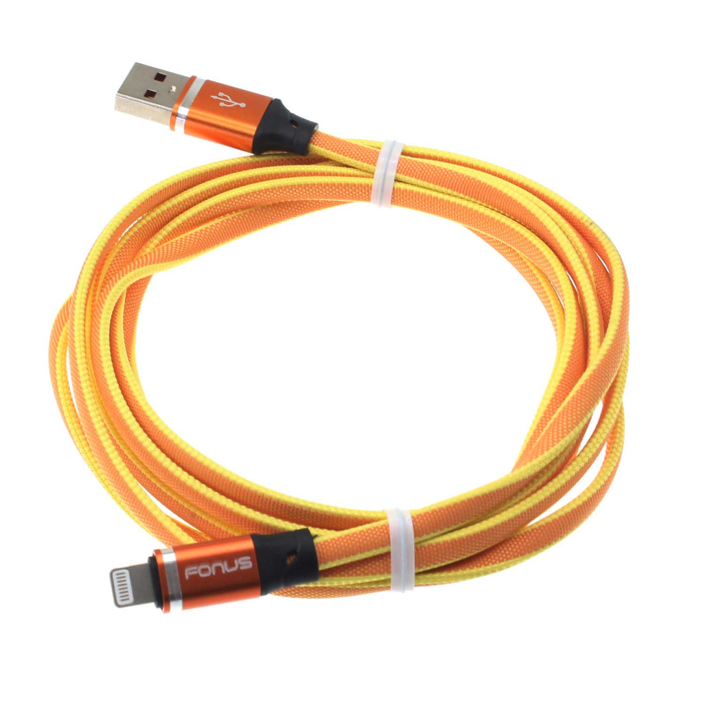 6ft USB Cable, Wire Power Charger Cord Orange - AWL98