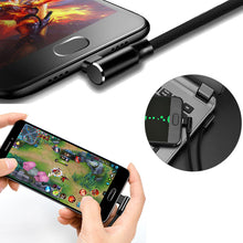 Load image into Gallery viewer, 6ft and 10ft Long USB-C Cable, Power Wire Type-C Fast Charge Angle Cord for Gaming - AWY77