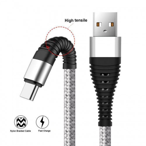 6ft PD USB-C Cable, Type-C Cord Fast Charger Long - AWE32