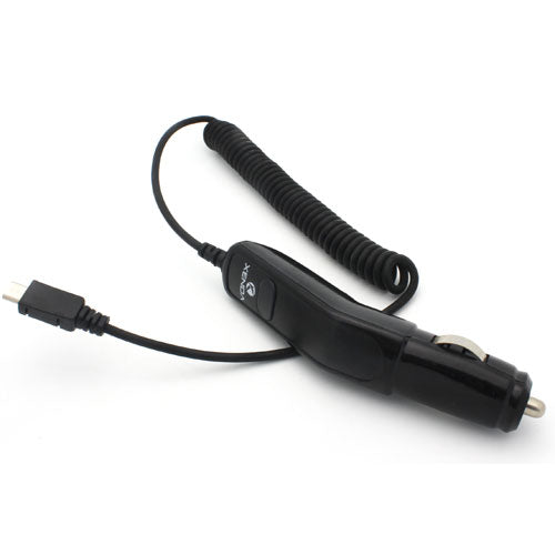 Car Charger, Power Cable Coiled Micro-USB - AWD04