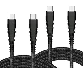 6ft and 10ft Long PD USB-C Cables, USB-C to USB-C Power Wire TYPE-C to TYPE-C Cord Fast Charge - AWY68
