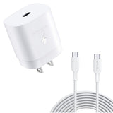 25W Fast Home Charger, Power Quick 10ft USB-C Cable PD Type-C - AWA78