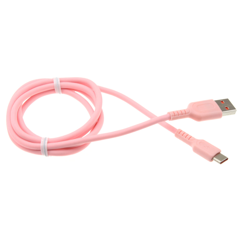 3ft USB-C Cable, Wire Power Charger Cord Pink - AWG62