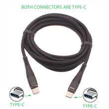Load image into Gallery viewer, 6ft and 10ft Long PD USB-C Cables, USB-C to USB-C Power Wire TYPE-C to TYPE-C Cord Fast Charge - AWY68