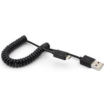 Load image into Gallery viewer, USB Cable, Cord Charger MicroUSB Coiled - AWK09