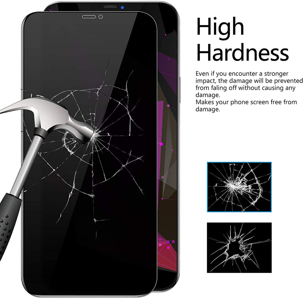 3 Pack Privacy Screen Protector., Anti-Peep Anti-Spy Curved Tempered Glass - AW3G28