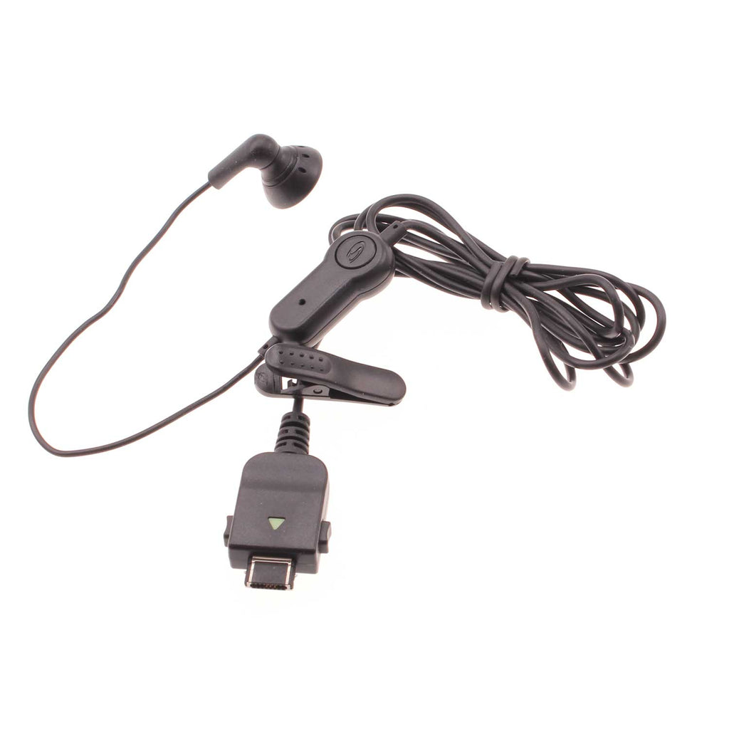 Mono Headset,  Single Earbud Headphone Handsfree Mic Wired Earphone  - AWC55 308-1