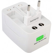 Load image into Gallery viewer, International Charger, Plug Converter Adapter Travel USB 2-Port - AWM08