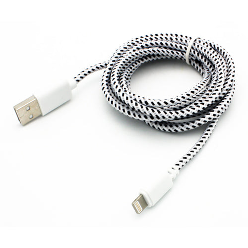 6ft USB Cable, Braided Wire Power Charger Cord - AWG97