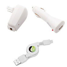 Load image into Gallery viewer, Car Home Charger, Power MicroUSB Retractable USB Cable - AWB32