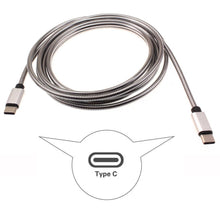 Load image into Gallery viewer, 6ft Metal PD Cable, Wire Power Charger Cord Type-C to USB-C - AWD55