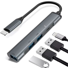 Load image into Gallery viewer, 4-in-1 Adapter USB Hub , USB Drive USB Splitter Lightning Charger port - AWY51