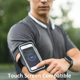 Running Armband, Case Gym Workout White Sports - AWE54