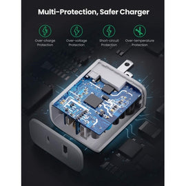 36W PD Home Charger, Power Cord USB-C 6ft Long Cable Fast Type-C - AWE06