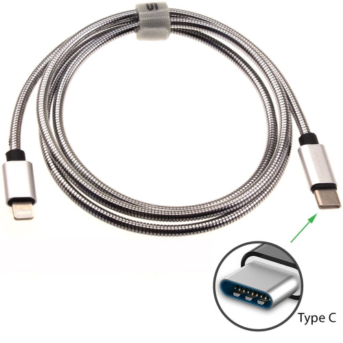 PD Metal USB-C Cable, Power Fast Charger Type-C to iPhone 3ft - AWD34