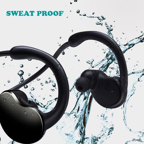 Wireless Headphones, Neckband Folding Hands-free Mic Sports Earphones - AWD15