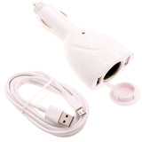2-Port USB Charger, Adapter DC Socket Power Cord 6ft Long Cable - AWA90