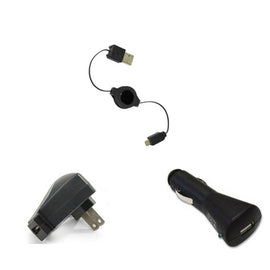 Car Home Charger, Power MicroUSB Retractable USB Cable - AWB84