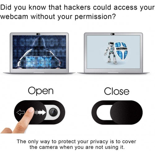 Privacy Camera Cover, White Webcam Closure Blocker Security - AWV29